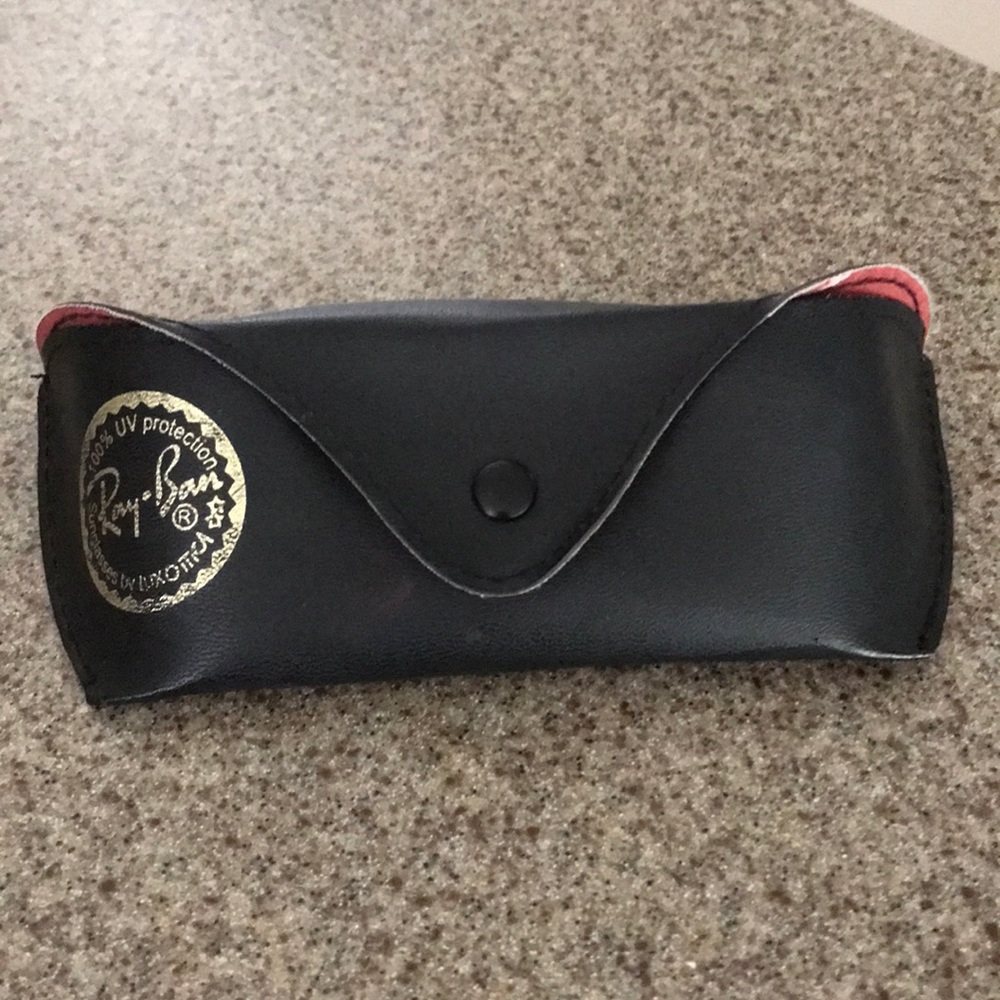 Ray-Ban sunglasses case black and red